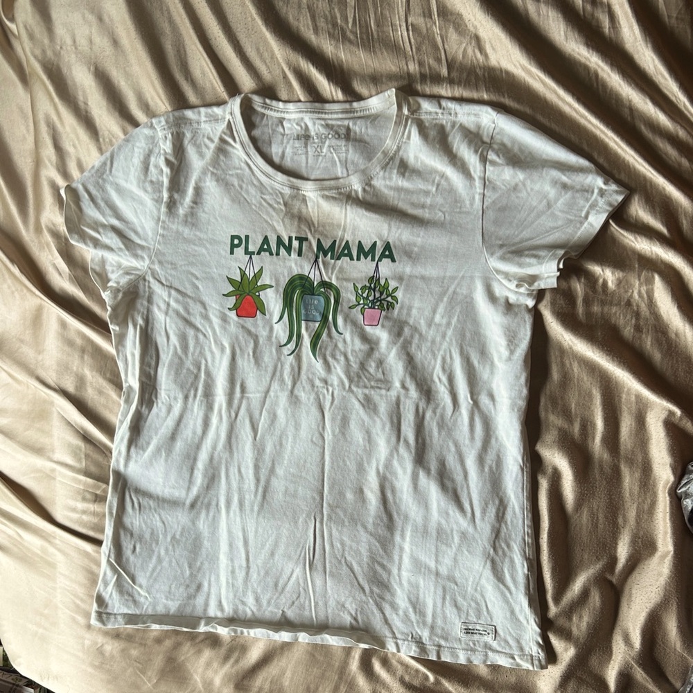 Life Is Good White 'Plant Mama' Kids T-Shirt 7